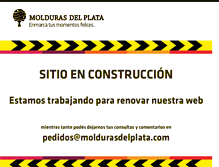 Tablet Screenshot of moldurasdelplata.com